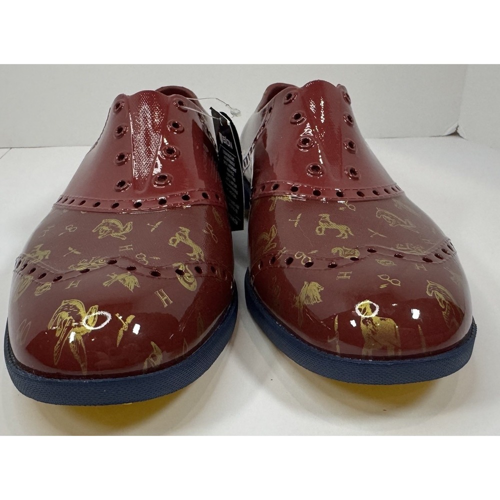 BIION Harry Potter Burgundy Patent Golf Shoes Unisex Men 7 Women9 Waterproof NWT - Picture 4 of 8